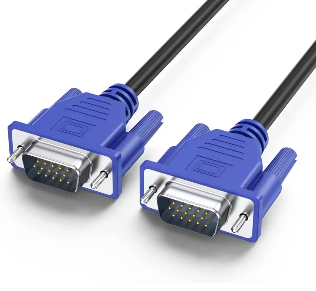 1.5M VGA to VGA Cable HD 15PIN Male to Male Computer Cord for Computer Monitor Projector PC TV Adapter