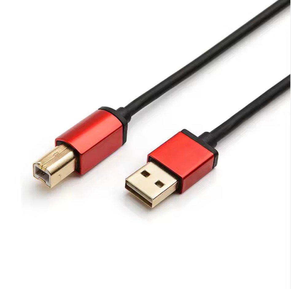 High-Speed USB 2.0 Aluminum Printer Cable Cord PVC Jacket Braid Shielding Samsung Available 1m 1.5m 2m 3m USB Type Male B Male
