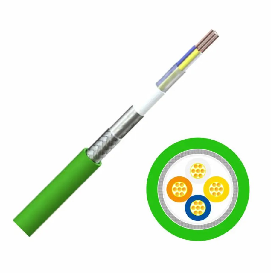 Type A 22AWG 2-Pair Shielded Profinet Copper Industrial Cable 