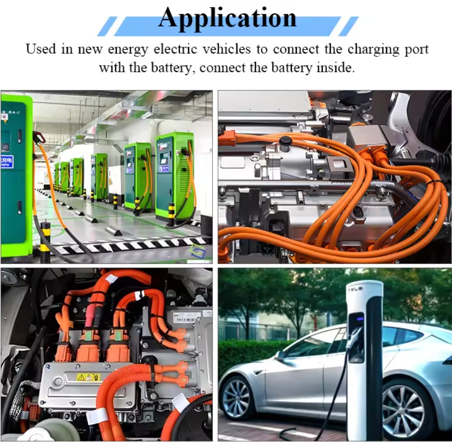 XLPE Insulated Shielded Vehicle Charging Wire 4 Awg 50mm 95mm 35mm Cable De Connexion De Batterie Car Battery Wiring Cable