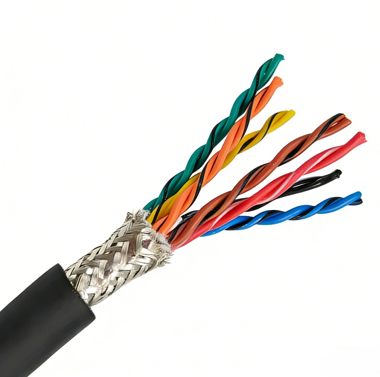 Multi Core Shield RVSP Copper Wire 12 Core CE Certification Flexible Shielded Data Cable Twisted Pair Shielded Signal Cable