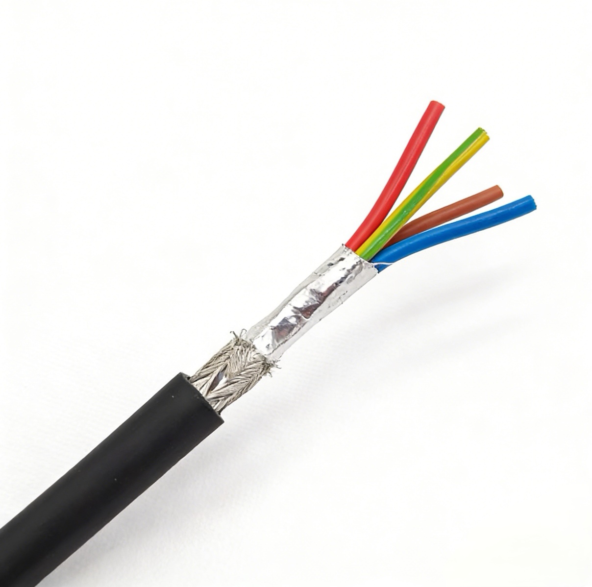 RVVP Flexible Shielded Power Cable 0.5/0.75/1/1.5/2.5/4/6 Mm² Flexible Power Cable With Shielded