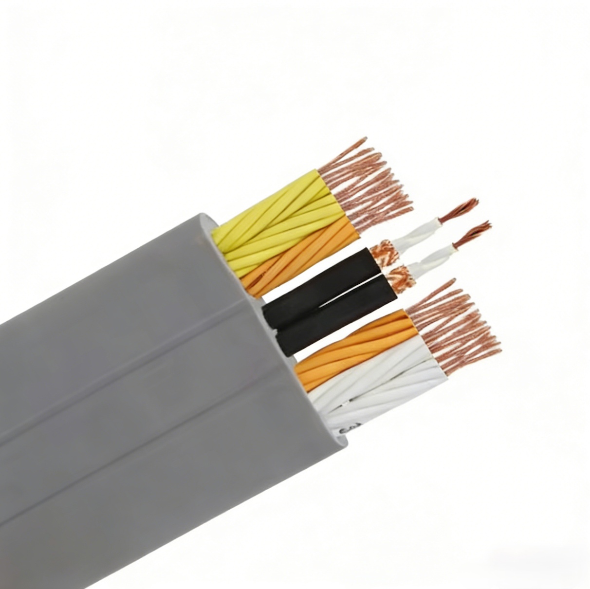 TVVB Elevator Cable High Flexibility Flat Cable 300/500V for Elevator Trailing Application