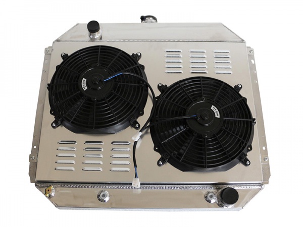 3 Row Aluminum Radiator+Shroud+Fan For 1968-1979 Ford F100 F150 F250 F350 Pickup Truck 6Cyl