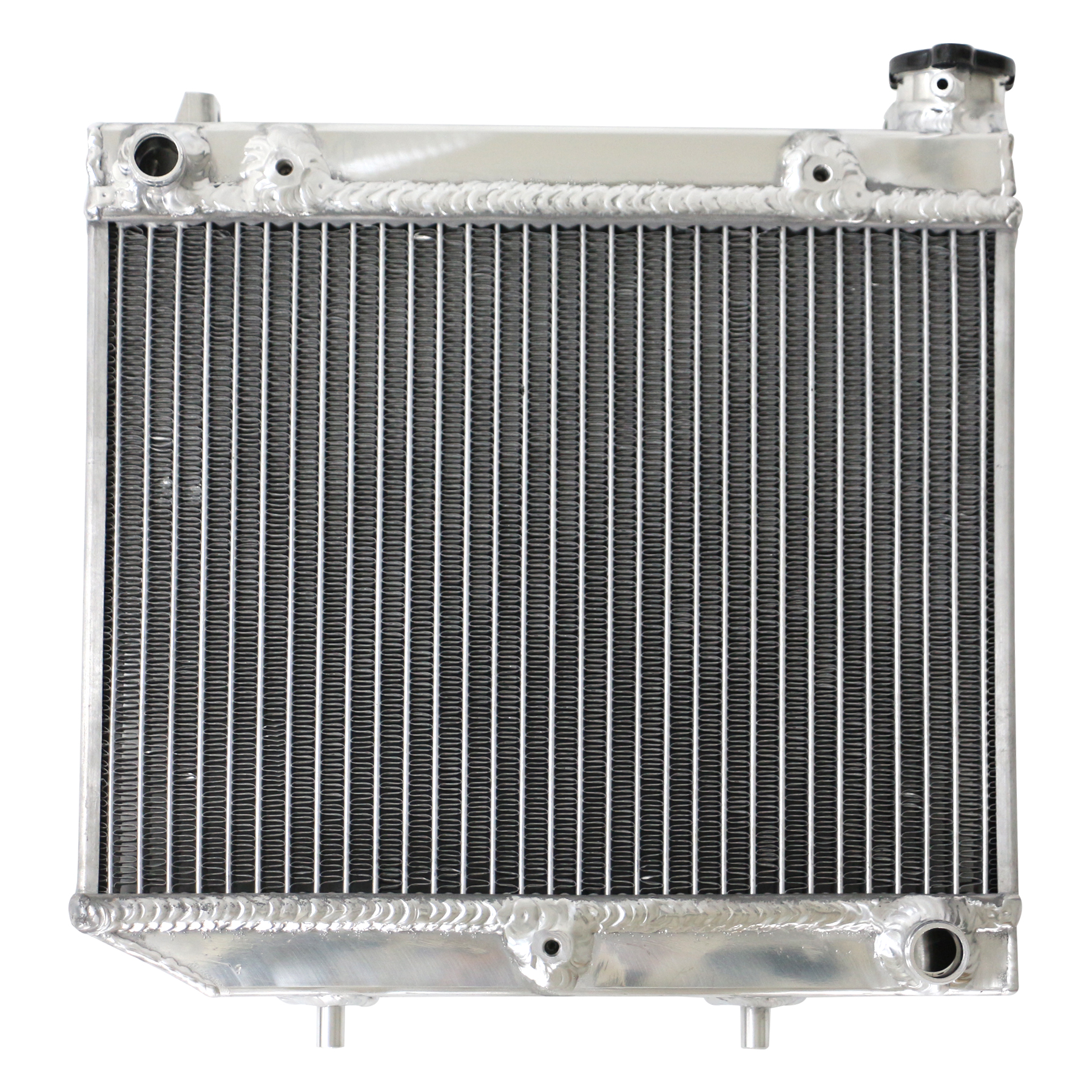 1 Row Aluminum Radiator For ATV Radiator for 2004-2009 Honda TRX450R TRX450ER 2005 2006 07 Polished Aluminum