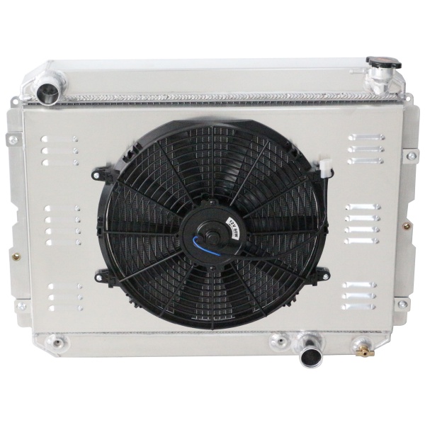 3 Row Aluminum Radiator+Shroud+Fan For 1981-1990 Toyota Land Cruiser FJ65