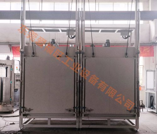 西安客户采购一批大型烘烤设备前固化大升降门大型烤箱