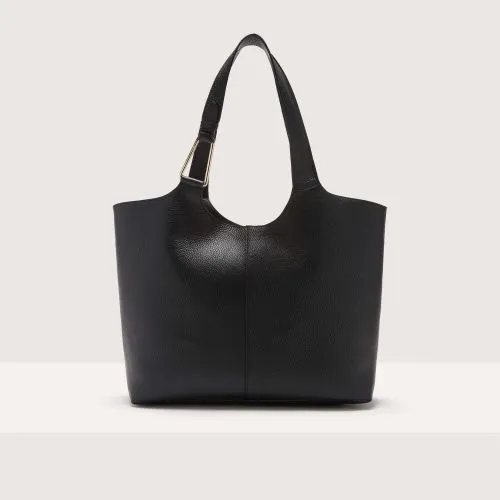 Borsa shopping in Pelle con grana