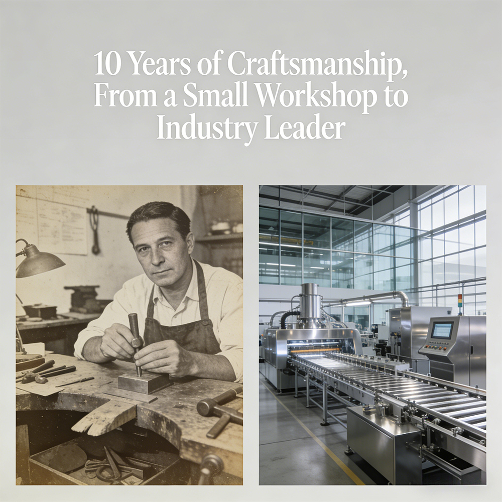 10 Years of Craftsmanship,From a Small Workshop toIndustry Leader