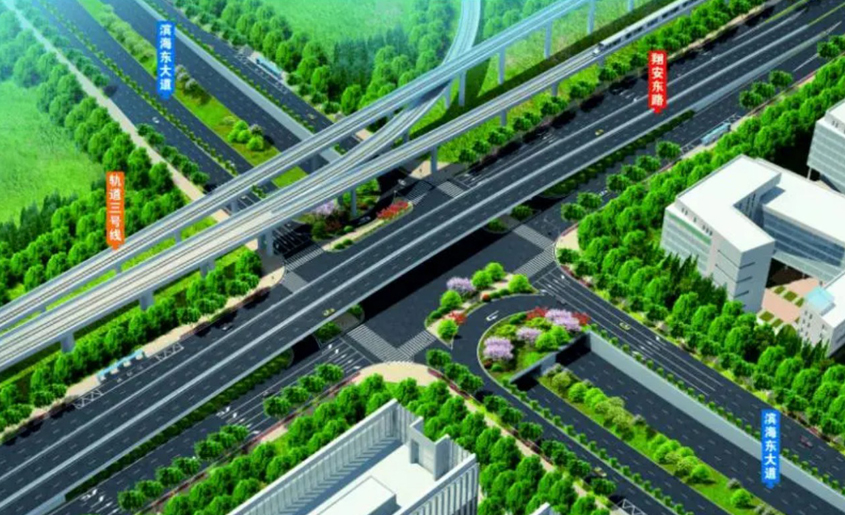 滨海东大道（翔安东路-莲河段）二标段