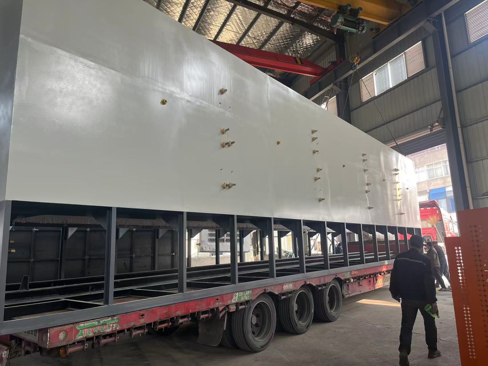 Horno de resistencia de hogar bogie de 13.000 × 1.800 × 1.800 mm enviado