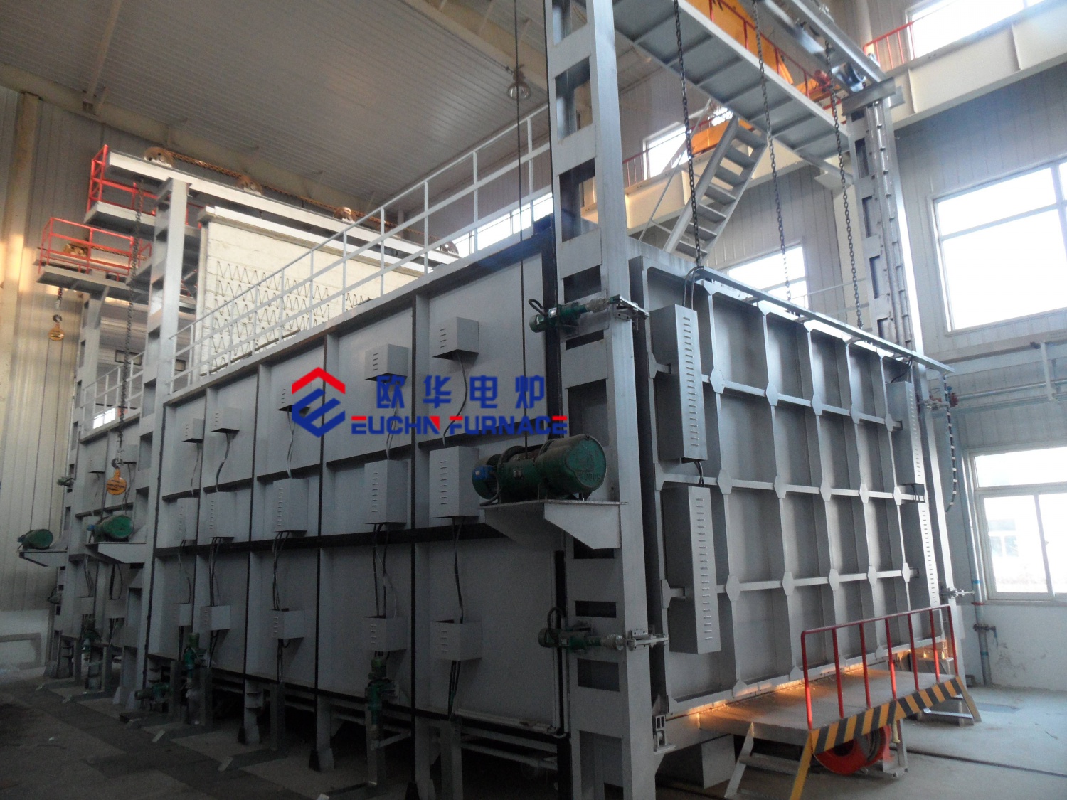 Horno de resistencia de hogar tipo bogie