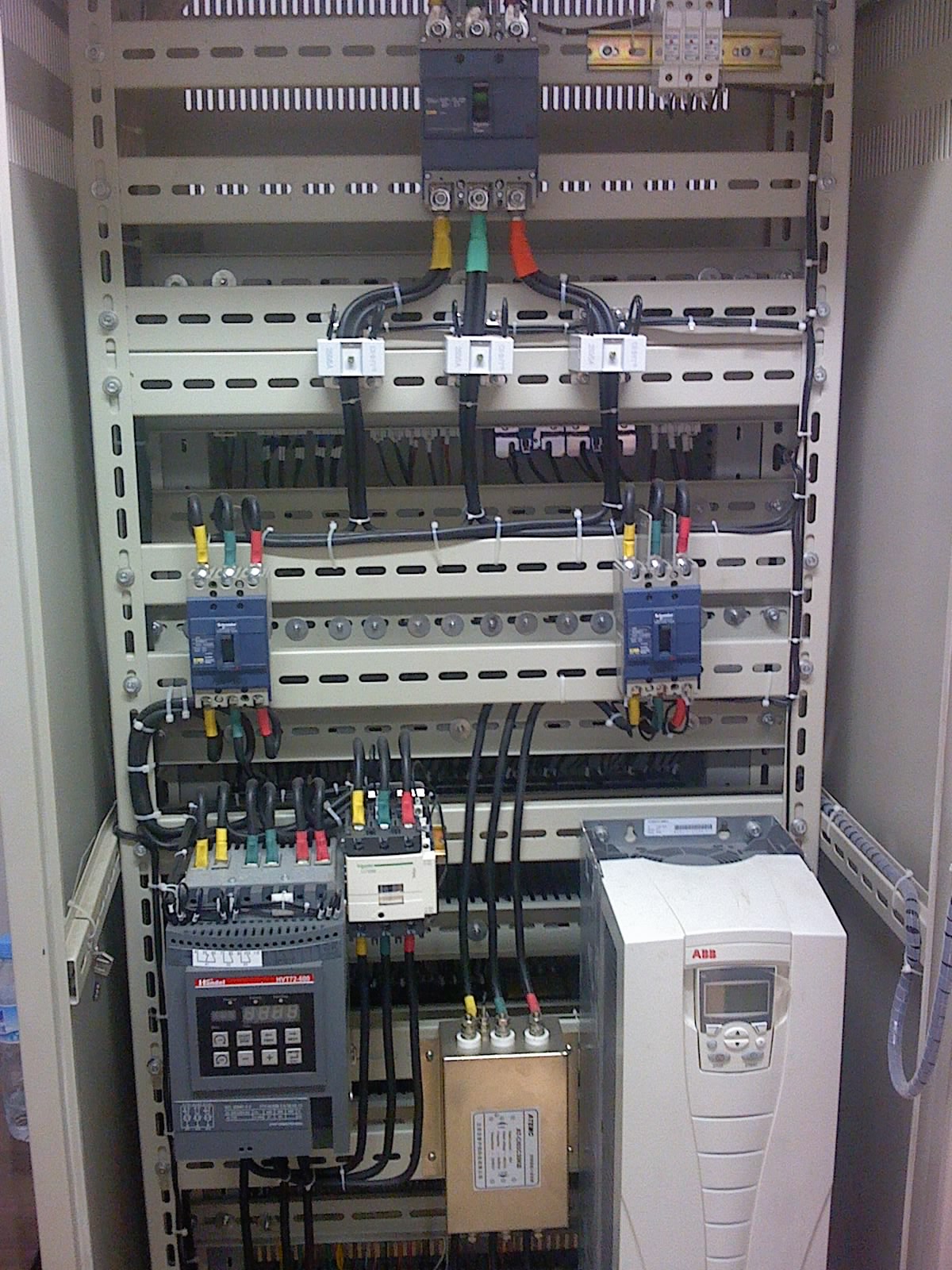 Painel de controle elétrico