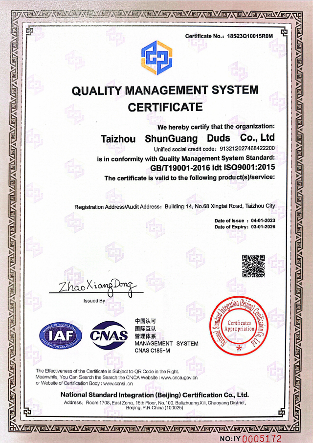 Quality Management Scanning Document