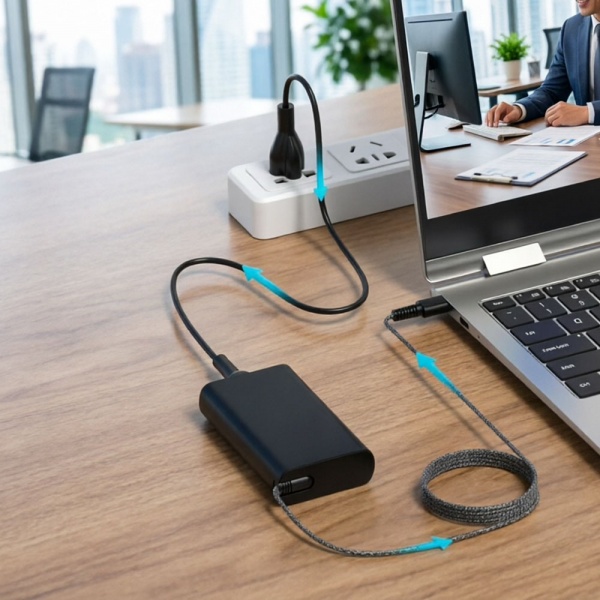 65W USB C Slim Laptop Charger for HP Laptop Charger Spectre X360 Elitebook Envy Omnibook Chromebook Elite ProBook Zbook Fast Charing Type C AC Adapter Power Adapter