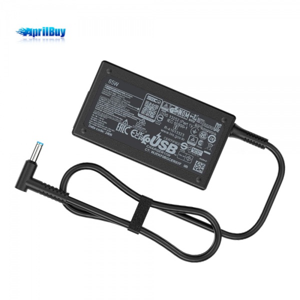 Charger for HP Laptop Computer 65W Smart Blue Tip Power Adapter