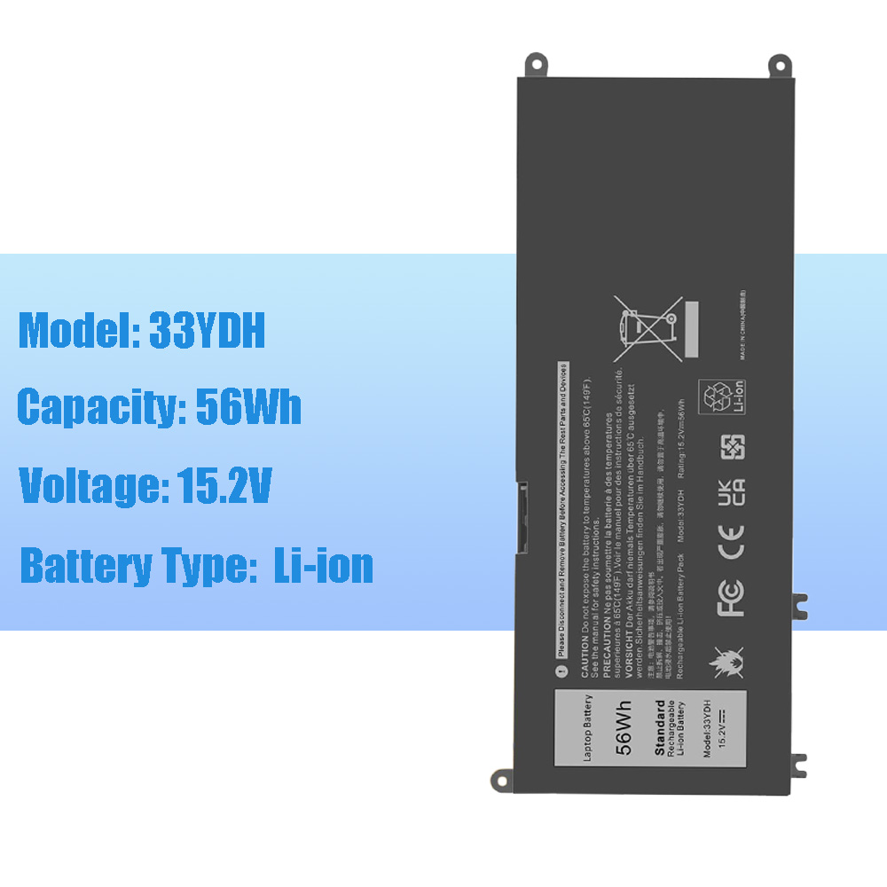 56WH 33YDH Laptop Battery for Dell Inspiron 17 7000 7778 7779 7786 7773 15 7577 G3 3579 3779 G5 5587 G7 7588 Latitude 13 3380 14 3490 15 3590 3580 PVHT1 P30E 81PF3 081PF3