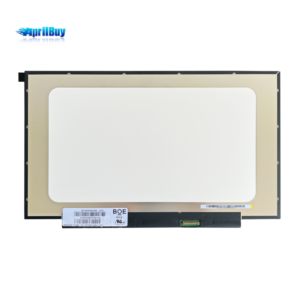 Lcd Screen Replacement for NT140WHM-N44 V8.0, NT140WHM-N46 NT140WHM-N61, NT140WHM-N49, eDP 30 Pins 1366（RGB）×768 WXGA Matte LCD LED Display