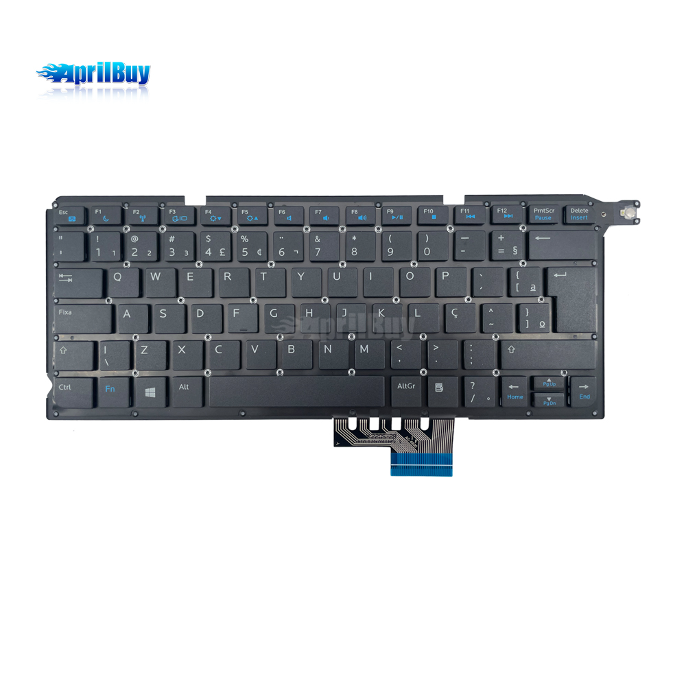 Teclado Para Notebook Dell Vostro 5470 P41g 5460 Abnt2 Com Ç Preto Português Brasil