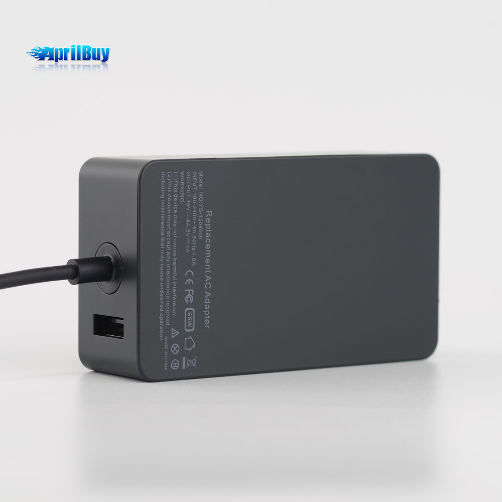 Surface Laptop Pro Charger Power Supply 65W 15V 4A Magnetic Replacement AC Adapter Compatible with Microsoft Surface Pro 3/4/5/6/7/8/9/X Laptop1/2/3/4 Go 1/2/3 Book 1/2/3