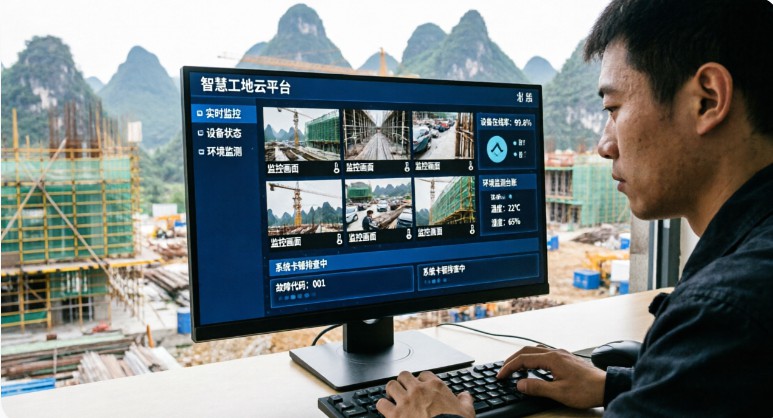 智慧工地云平台登录卡顿、加载慢、离线掉线全套排查与远程运维优化技巧