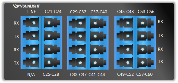 D-MD-4S0-1x10; DWDM Band split/combine filter