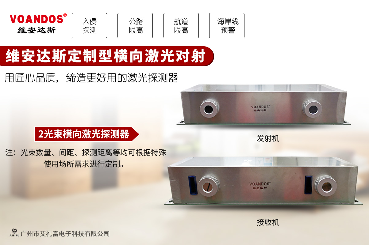 维安达斯定制型横向激光对射探测器...