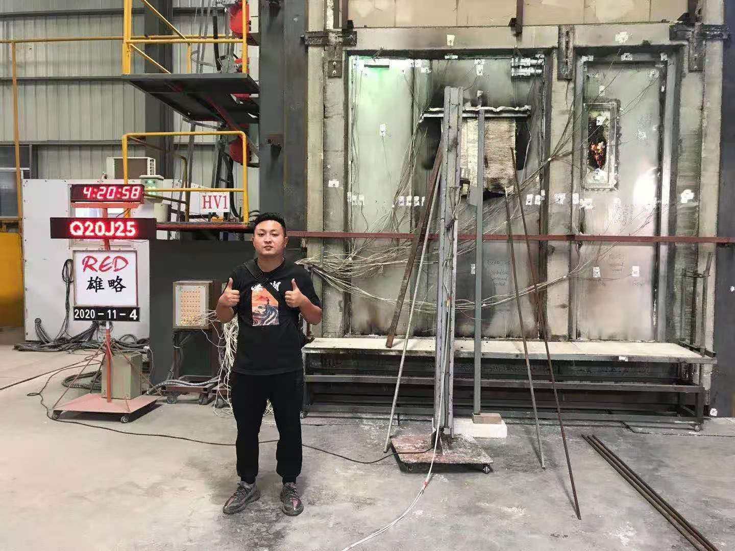 热烈庆祝我司欧标四小时防火隔热防火门顺利...