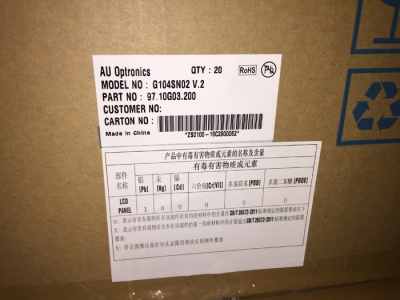 G104SN02 V2 AUO 10.4inch lcd display G104SN02 V.2