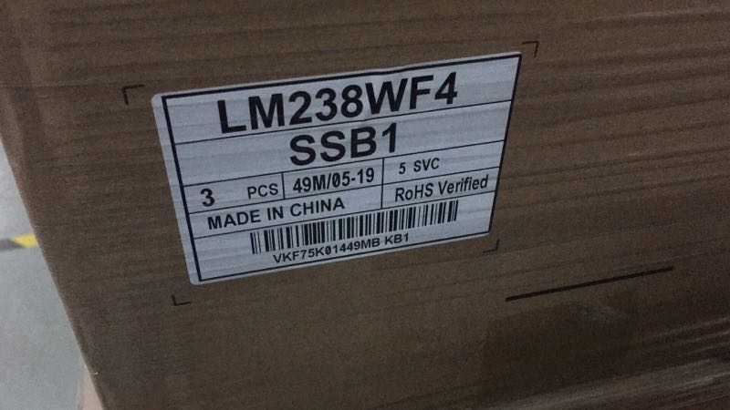 LM238WF4 (SS)(B1) 800pcs New arrival LG Original LCD Panel