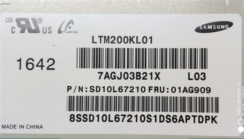 LTM200KL01 SAMSUNG LCD Monitor