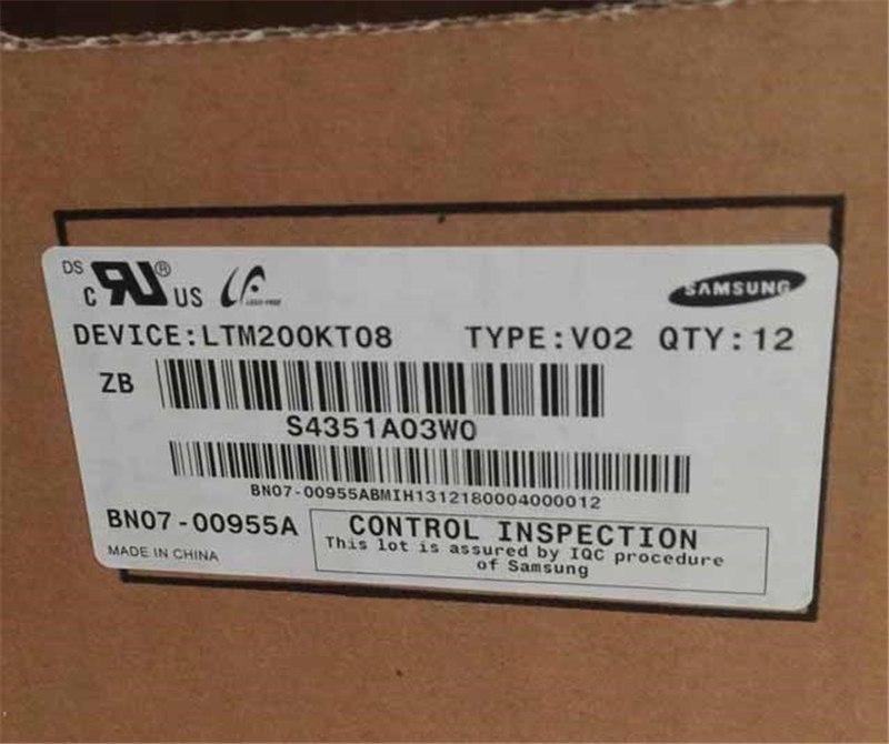 LTM200KT08-W02 SAMSUNG LCD Panel