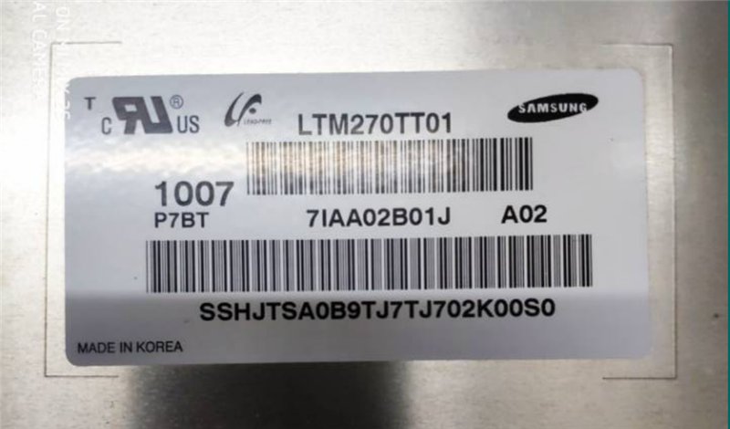 LTM270TT01 SAMSUNG LCD Panel