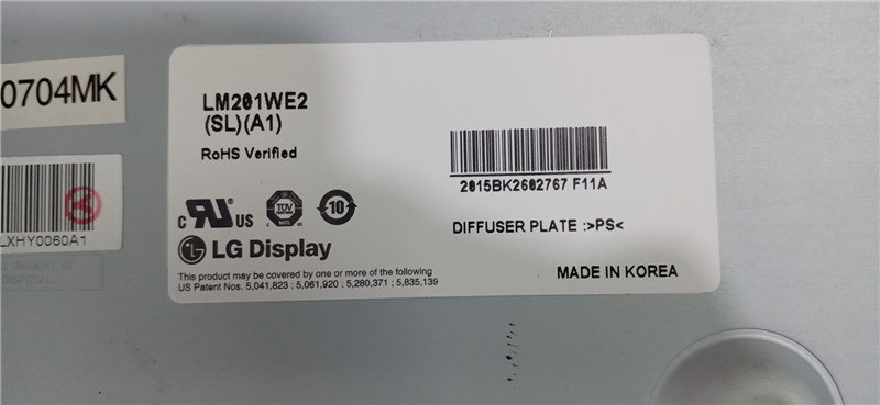 LM201WE2-SLA1 LG Original LCD Display LM201WE2（SL）（A1）