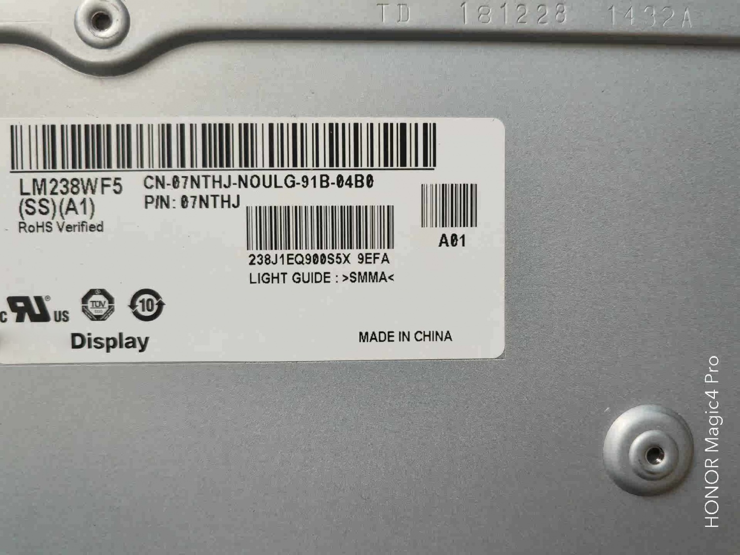 LM238WF5 SSA1 Computer lcd screen （Only for Touch version）