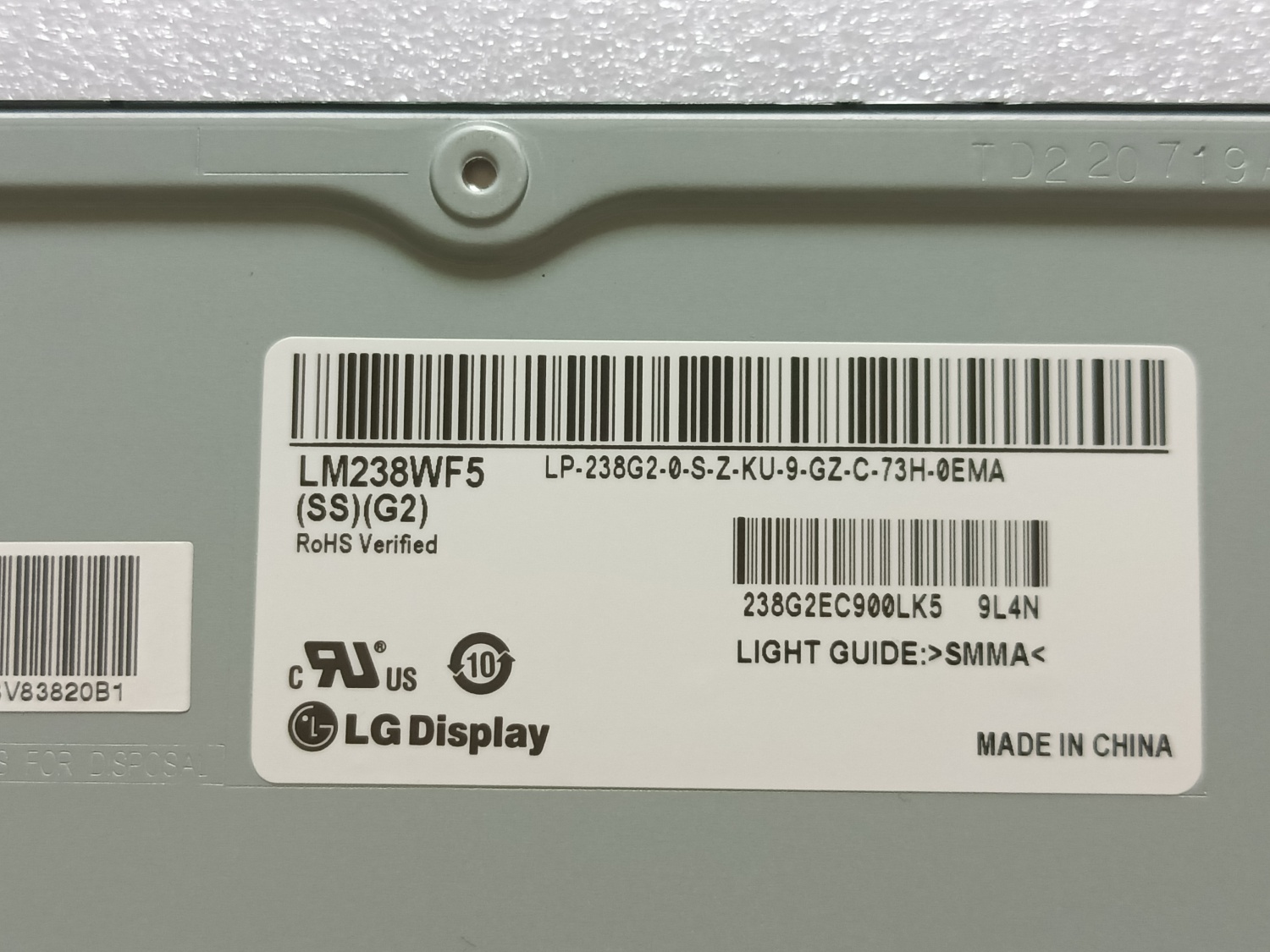 LM238WF5 SSG2 Computer lcd screen （Only for Touch version）