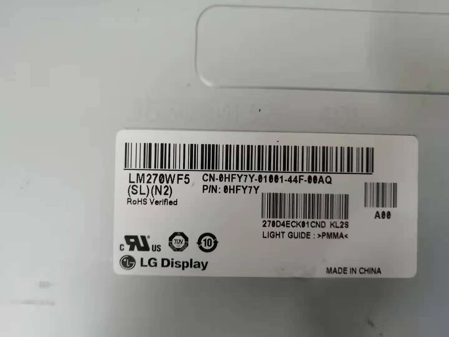 LM270WF5 SLN2 LCD screen LM270WF5 （SL）（N2）