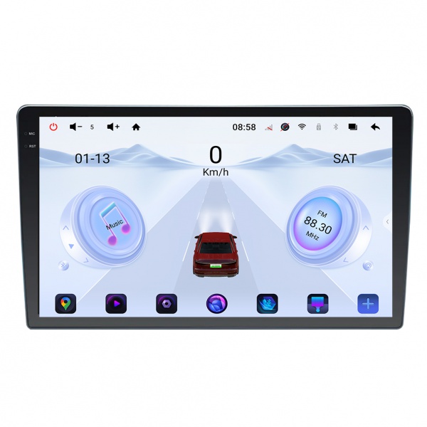 Android 13 UIS 7870 12+256GB 3D real-time dynamic driving Car GPS Navigator 9/10 Inch Radio Stereo Audio Universal host