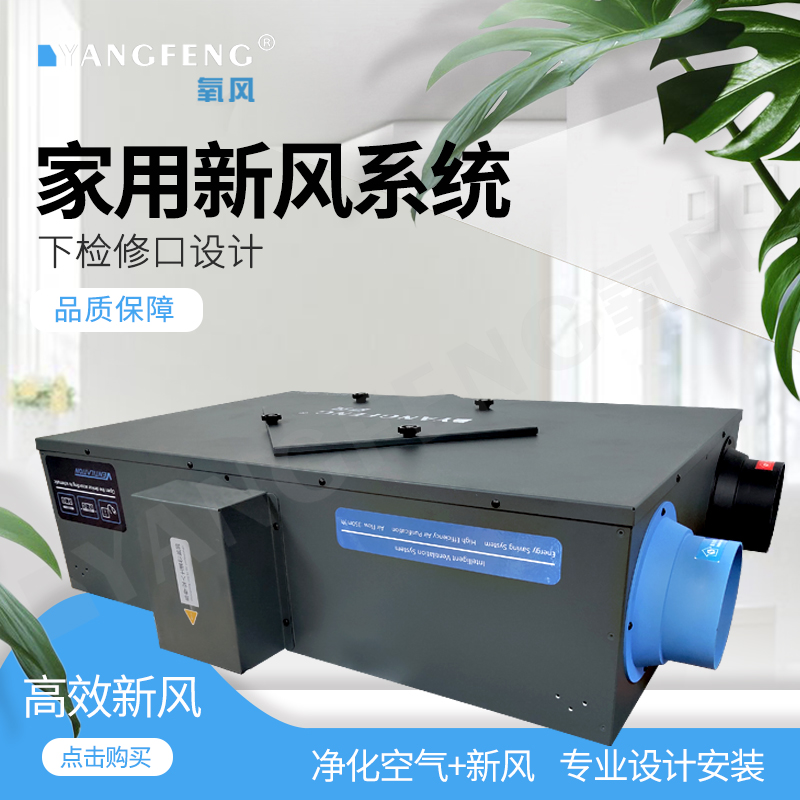 氧风全热交换器智能吊顶中央管道式新风系统家用商用别墅换新风机