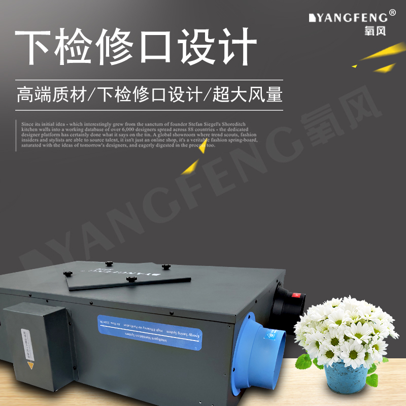 氧风全热交换器智能吊顶中央管道式新风系统家用商用别墅换新风机