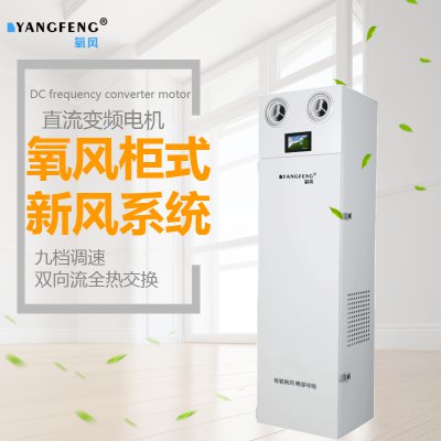 氧风柜式新风系统换气机商用家用学校教室别墅除甲醛PM2.5雾霾