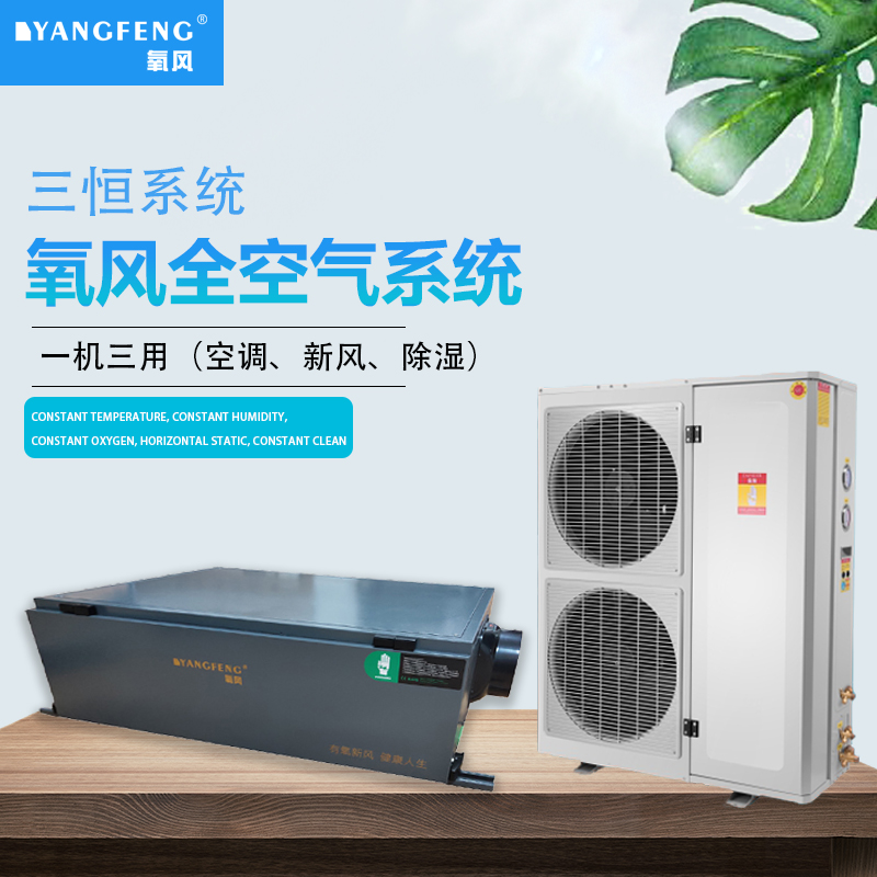 氧风全空气系统别墅恒温恒湿恒氧恒静恒洁智能五恒系统家用地下室新风除湿