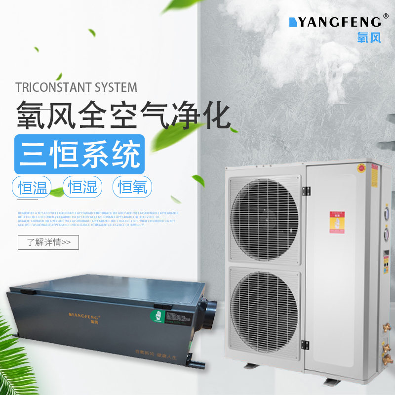 氧风全空气系统别墅恒温恒湿恒氧恒静恒洁智能五恒系统家用地下室新风除湿