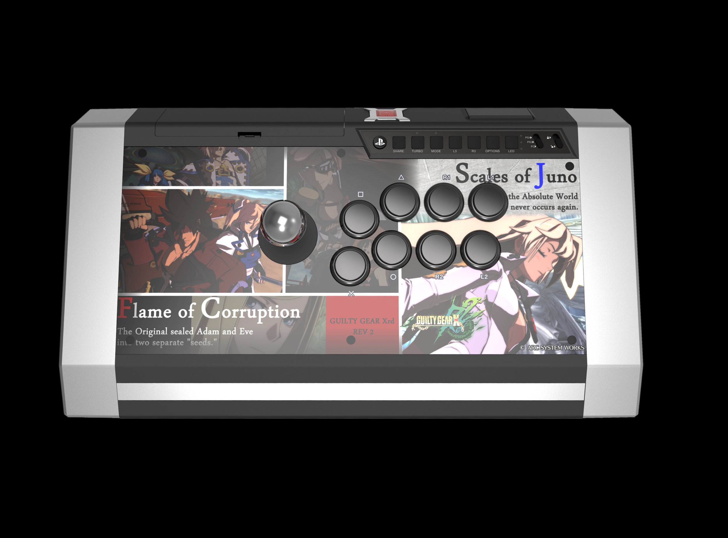 《罪恶装备:启示者2  》黑曜石 限定版摇杆 2018年11月23日预定发售 GUILTY GEAR Xrd REV2 Obsidian