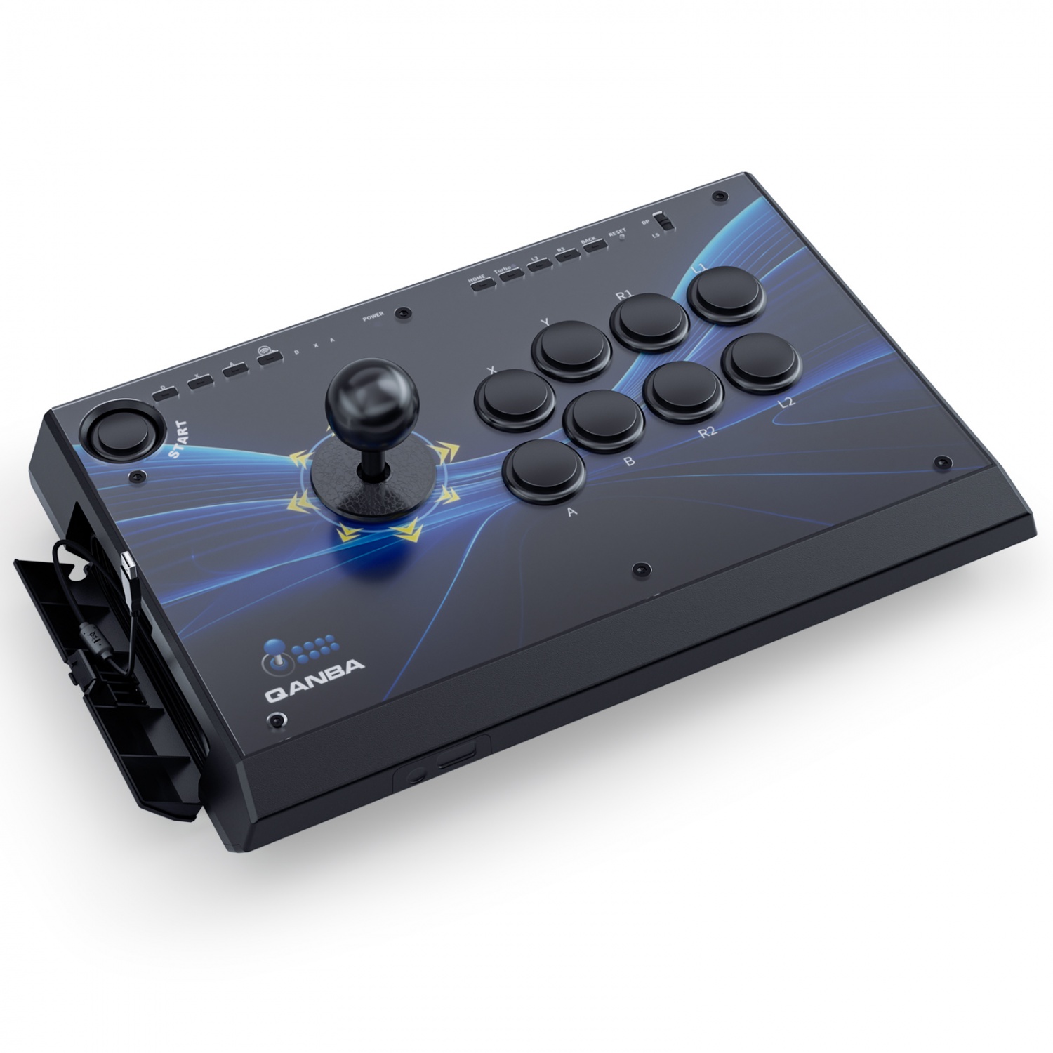 QANBA/拳霸Q1WL无线双模街机游戏摇杆手柄 支持电脑NS switch PC PS3 steam街霸6 KOF97 饿狼传说