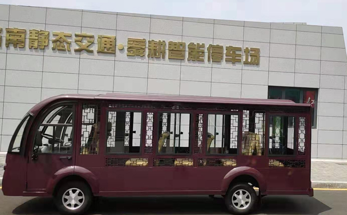 益高观光车助力济南舜耕山庄打造静态交通