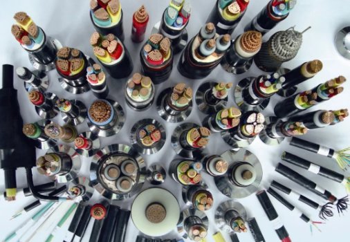 各种各样的电线电缆