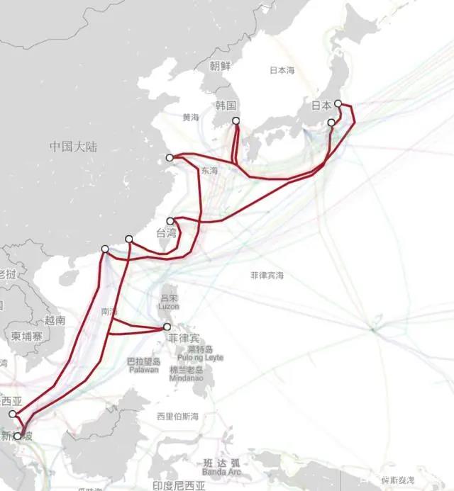 海底光缆地图
