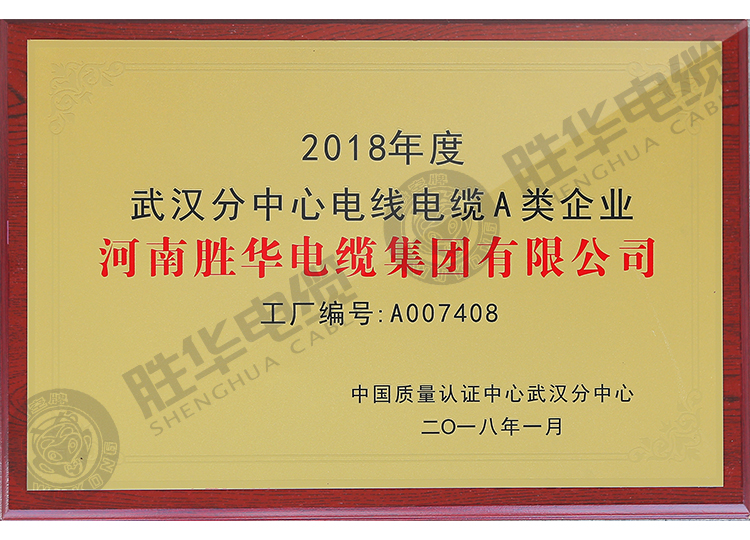 河南胜华电缆武汉分中心电线电缆A类企业