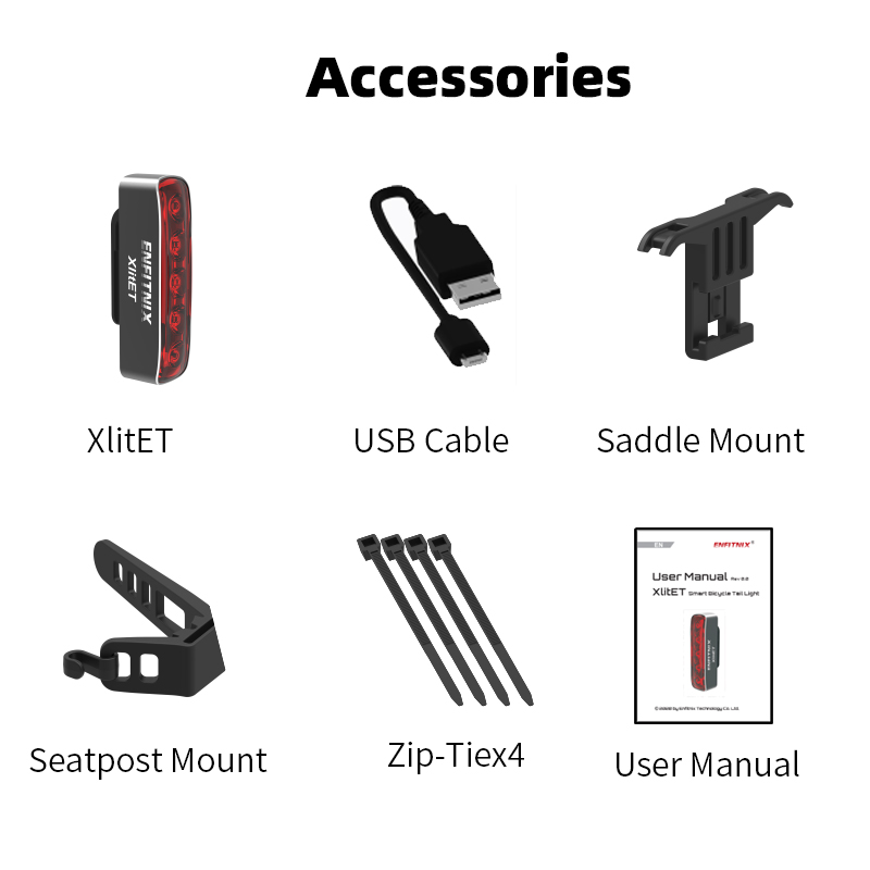 XlitET  Smart Bicycle Tail  Light